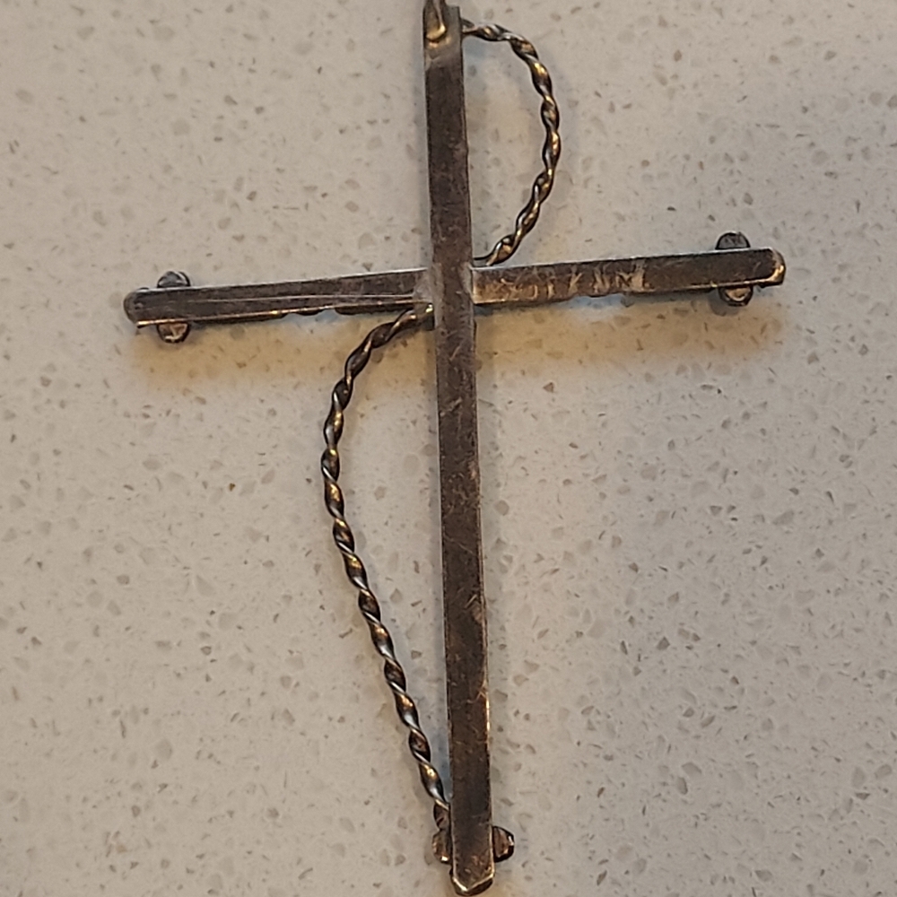 Silver And Turquoise Cross. - Picture 3 of 3